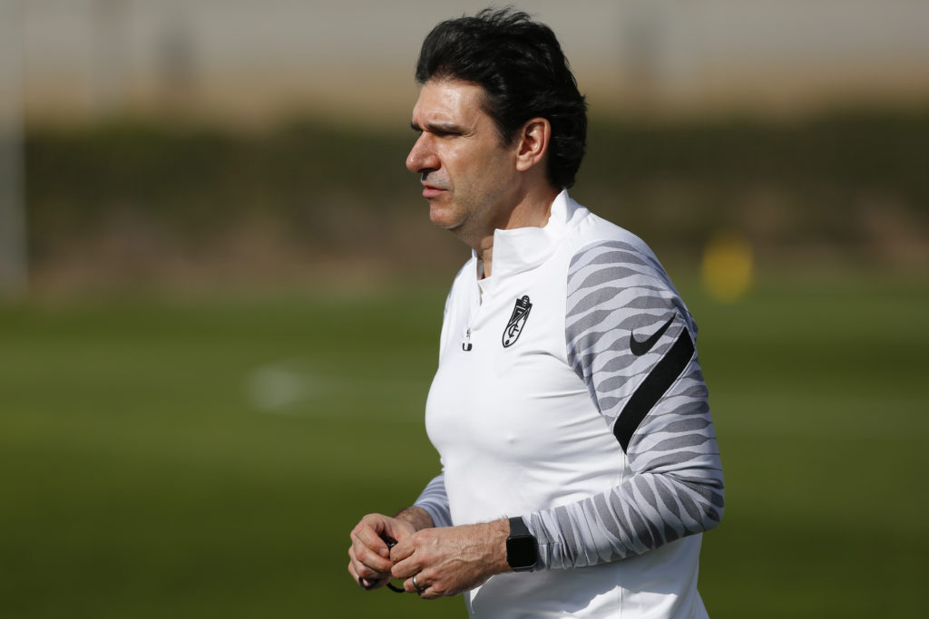 First training session of Aitor Karanka as the new manager of Granada CF