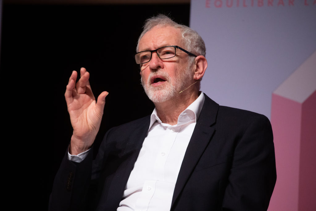 Jeremy Corbyn Speaks At Podemos Rally "Tax The Rich"