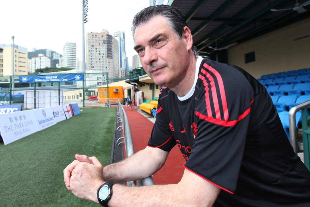 Liverpool coach Pep Segura is pictured during Liverpool squad training for Hong Kong Soccer Sevens. Pictured at Hong Kong Football Club (HKFC), Happy Valley. 13MAY11