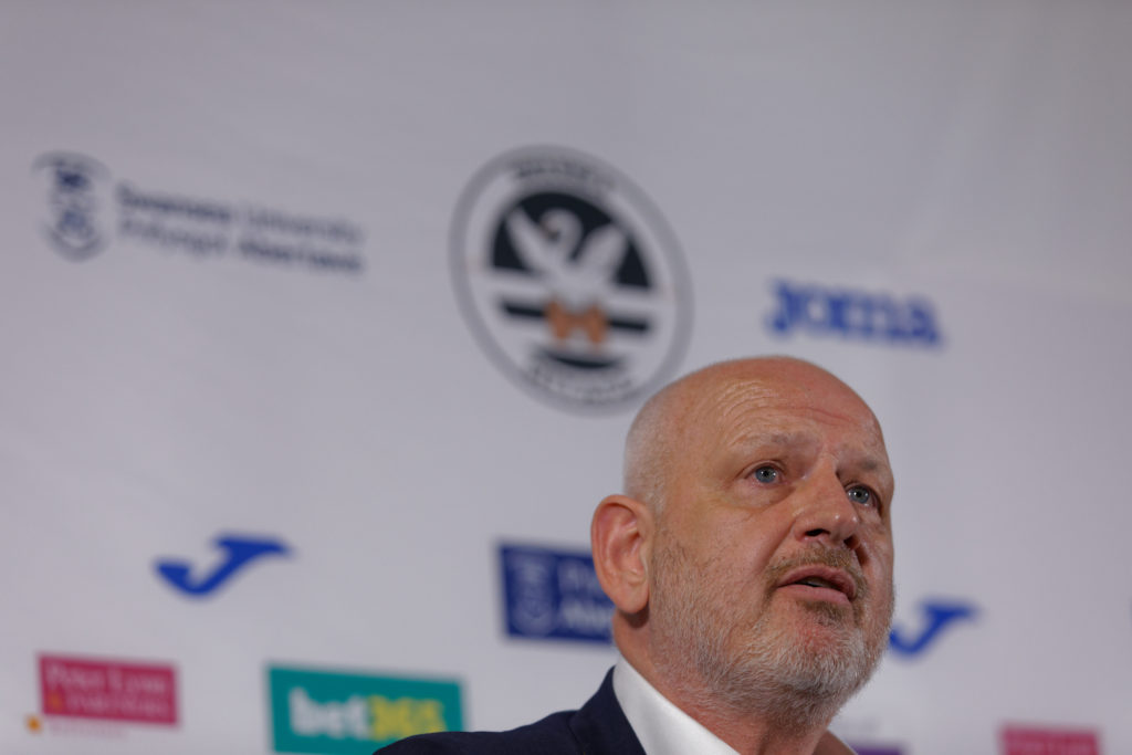 Swansea City AFC Press Conference As They Unveil Russell Martin As Manager