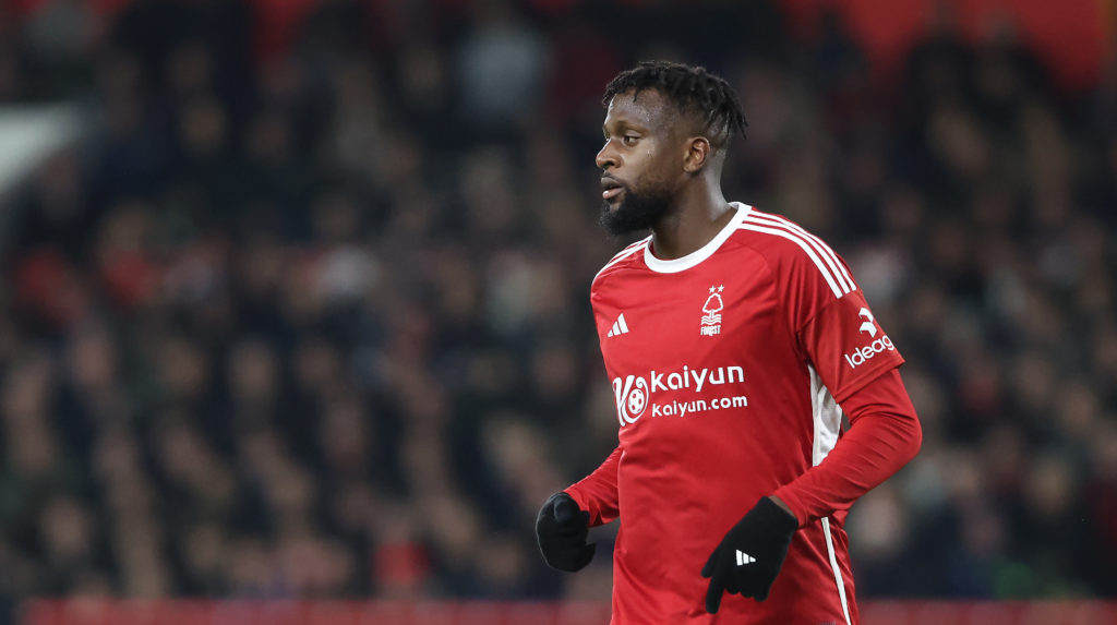 Divock Origi in action for Nottingham Forest vs Newcastle United