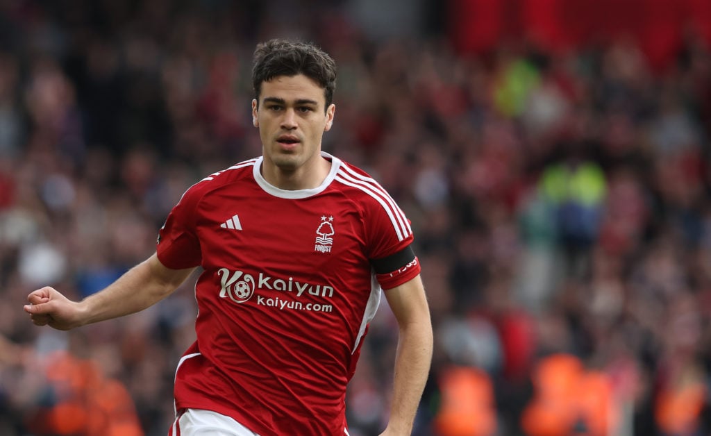 Giovanni Reyna in action for Nottingham Forest.