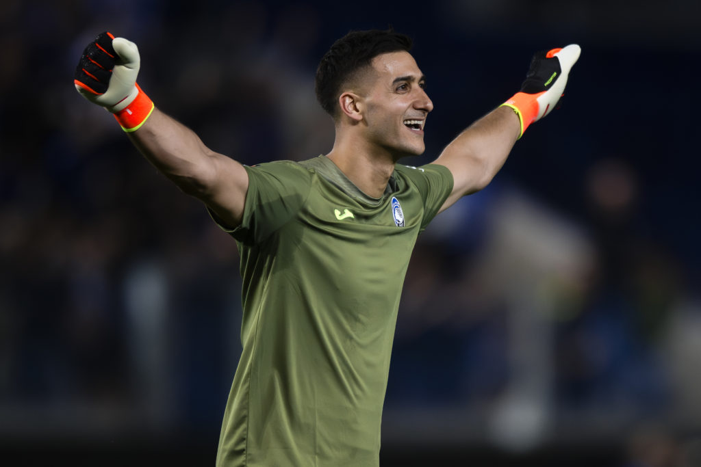 Juan Musso of Atalanta BC celebrates during the UEFA Europa