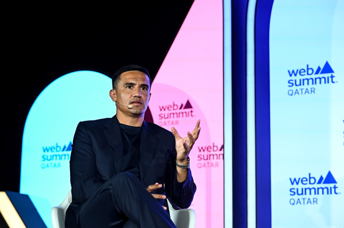 Photo By Ramsey Cardy/Sportsfile for Web Summit Qatar via Getty Images