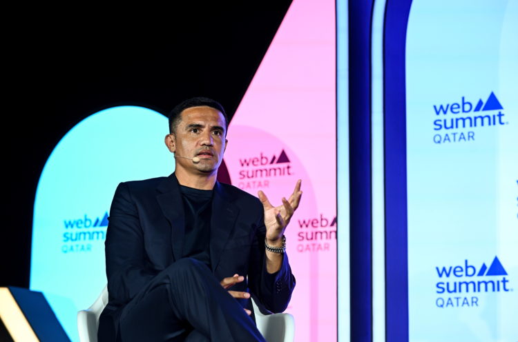Photo By Ramsey Cardy/Sportsfile for Web Summit Qatar via Getty Images