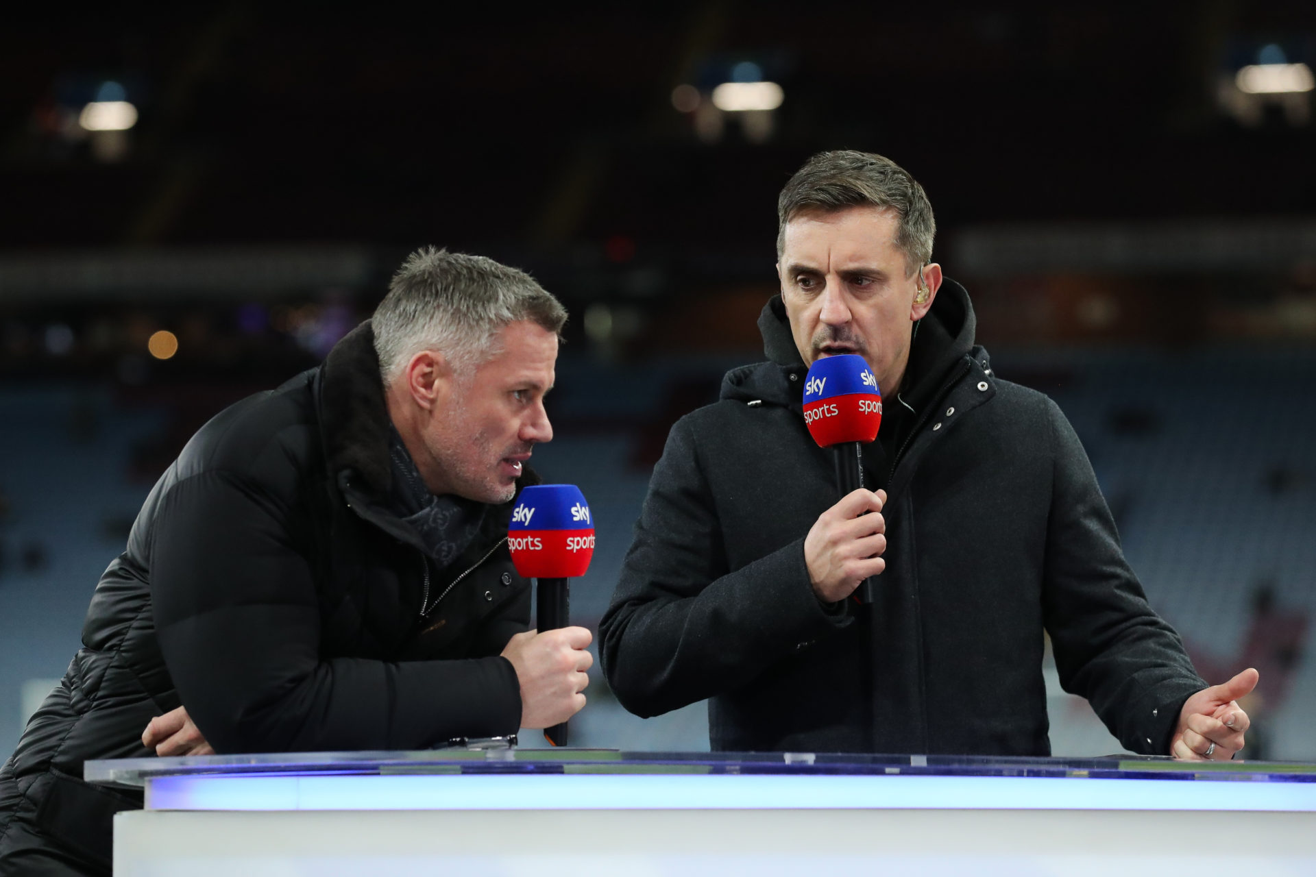 Jamie Carragher and Gary Neville.