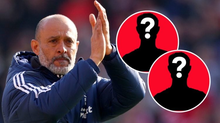 Nuno Espirito Santo Head Coach of Nottingham Forest applauds the fans after winning the Premier League match between Nottingham Forest FC and Manch...