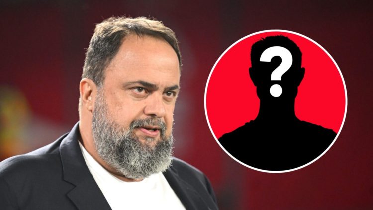 Main: Evangelos Marinakis, Greek Businessman and owner of Nottingham Forest, looks on prior to the Premier League match between Nottingham Forest F...