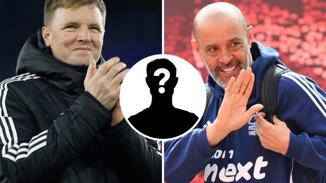 Left: Eddie Howe of Newcastle, Right: Espirito Santo of Nottingham Forest