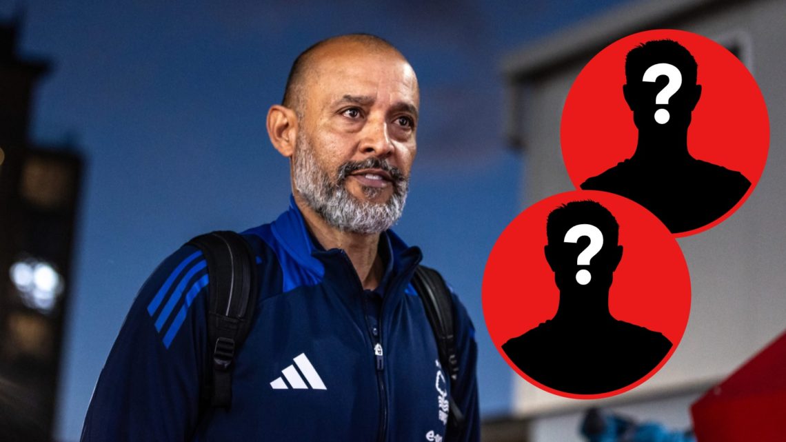 Nuno Espirito Santo walks (left) and mystery player (right)