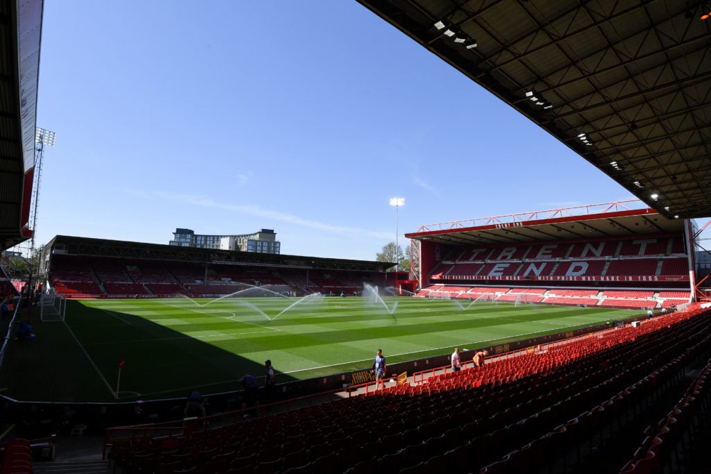 A general view inside the City Ground