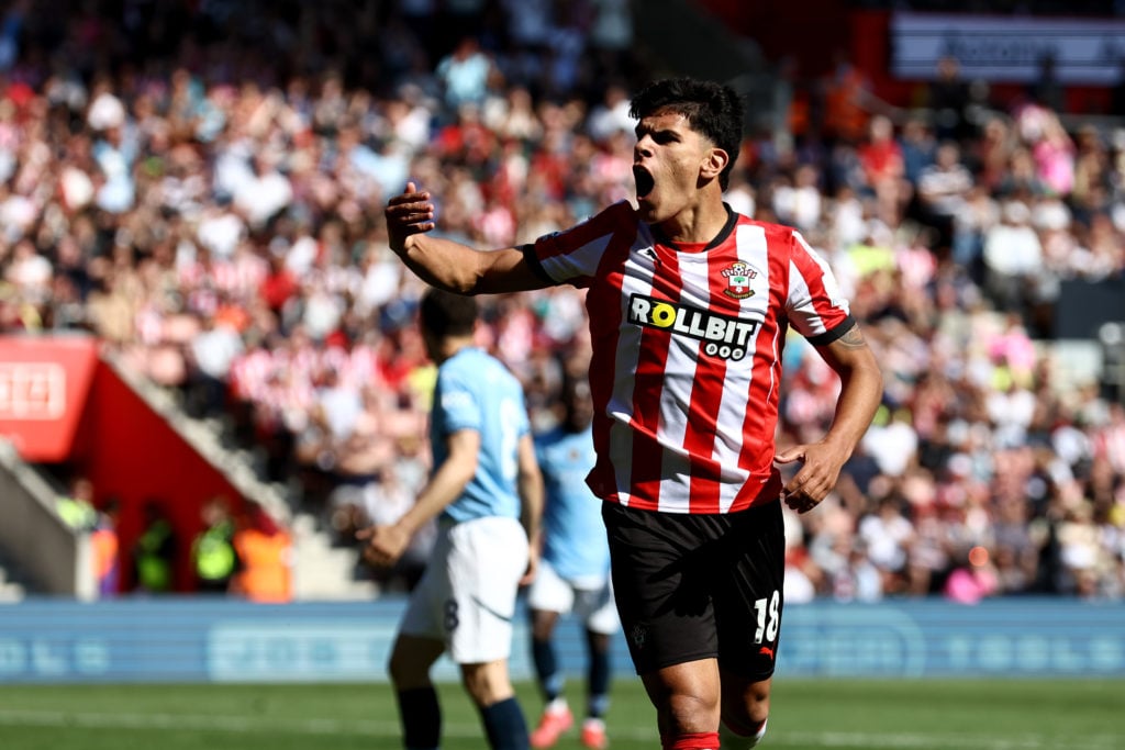 Southampton midfielder Mateus Fernandes.