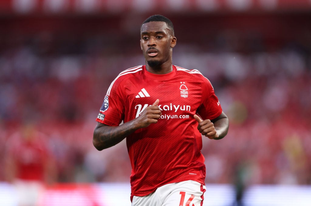 Callum Hudson-Odoi in action during Nottingham Forest vs Brentford