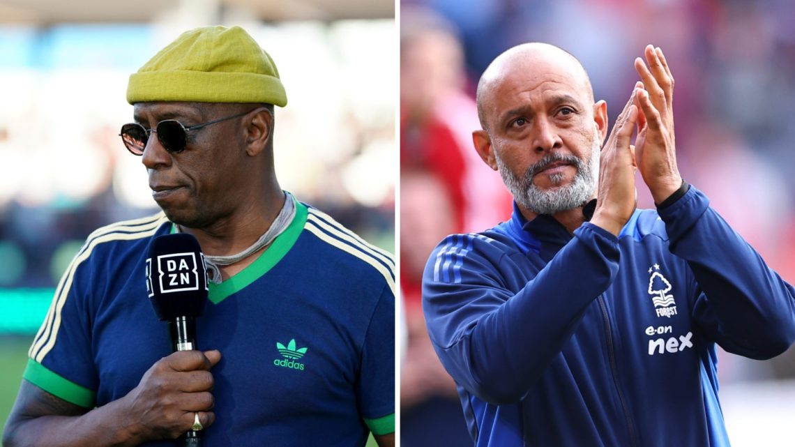 Left: Football pundit Ian Wright and Right: Forest boss Nuno Espirito Santo