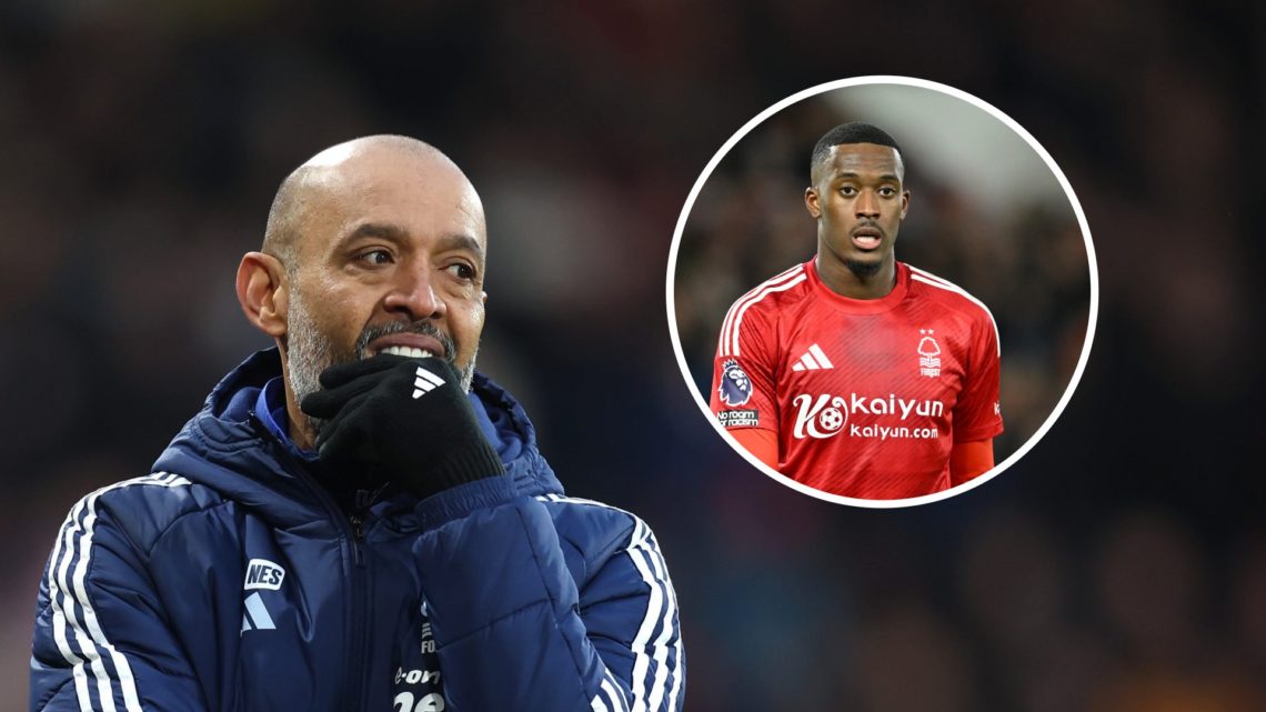 Nottingham Forest manager Nuno Espirito Santo. Inset of Callum Hudson-Odoi