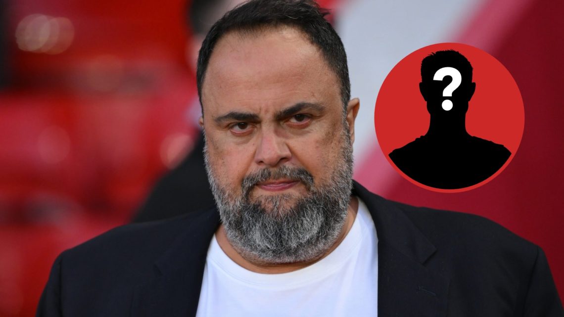 Evangelos Marinakis, attends the Premier League match between Nottingham Forest and Manchester United at the City Ground