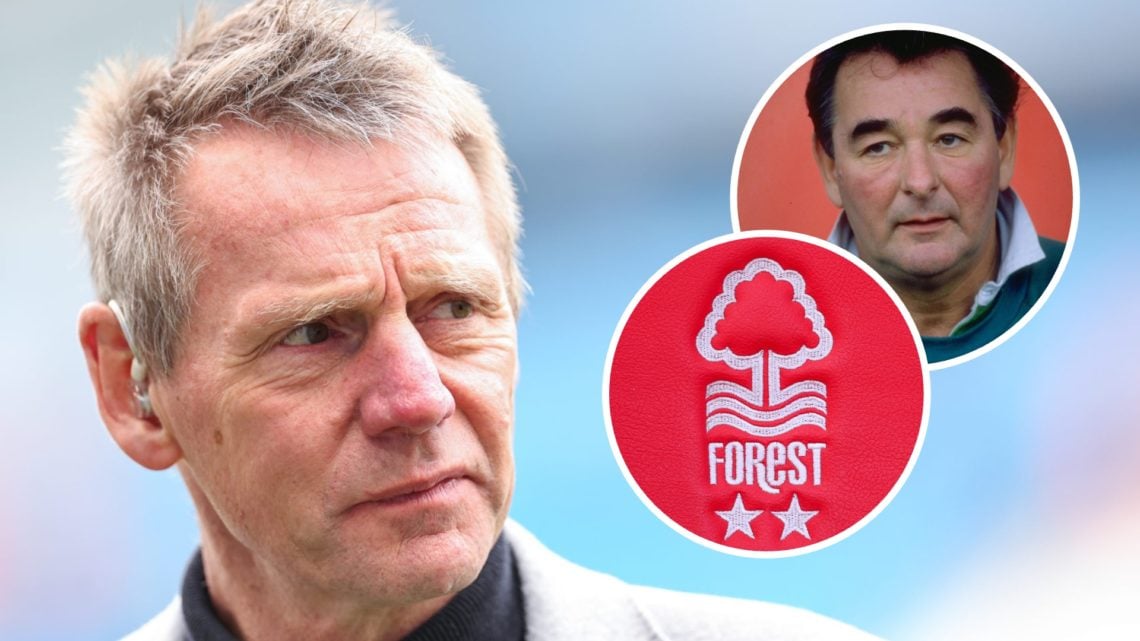 Stuart Pearce ahead of the Premier League match between Manchester City and Arsenal FC at Etihad Stadium. Insets: A portrait of Nottingham Forest M...