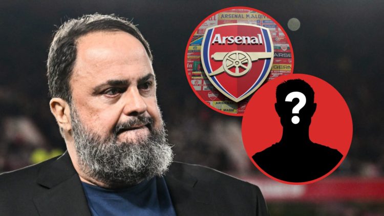 Greek businessman and owner of Nottingham Forest Evangelos Marinakis reacts during the English Premier League football match between Nottingham For...