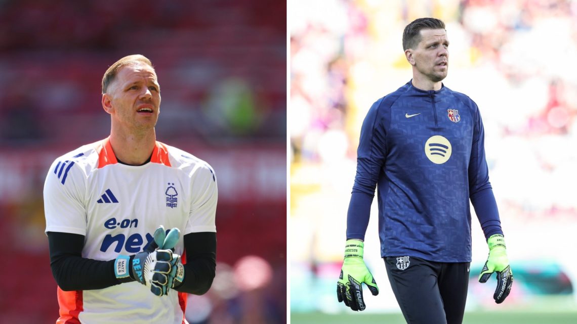 Wojciech Szczęsny of Barcelona and Forest star Matz Sels
