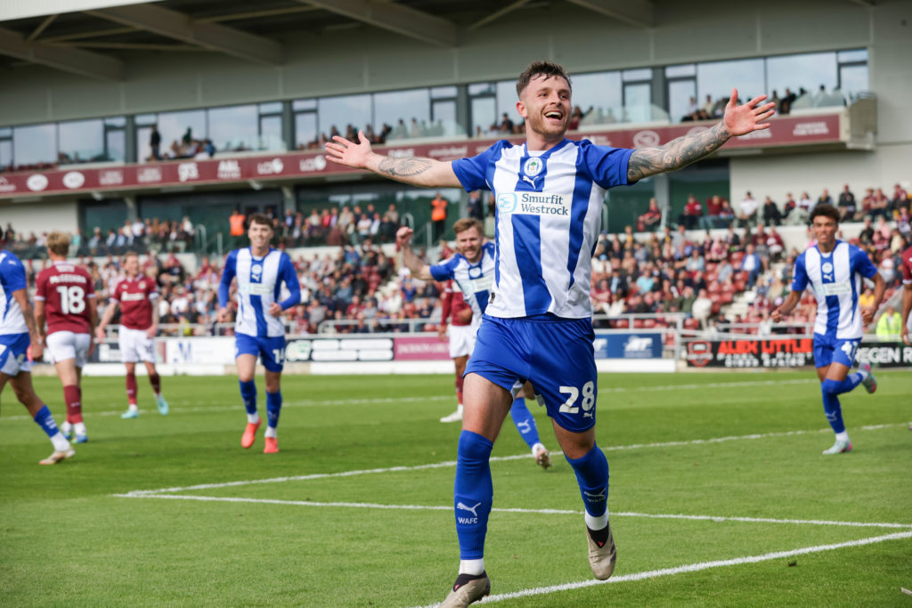 Dale Taylor in action for Wigan Athletic.