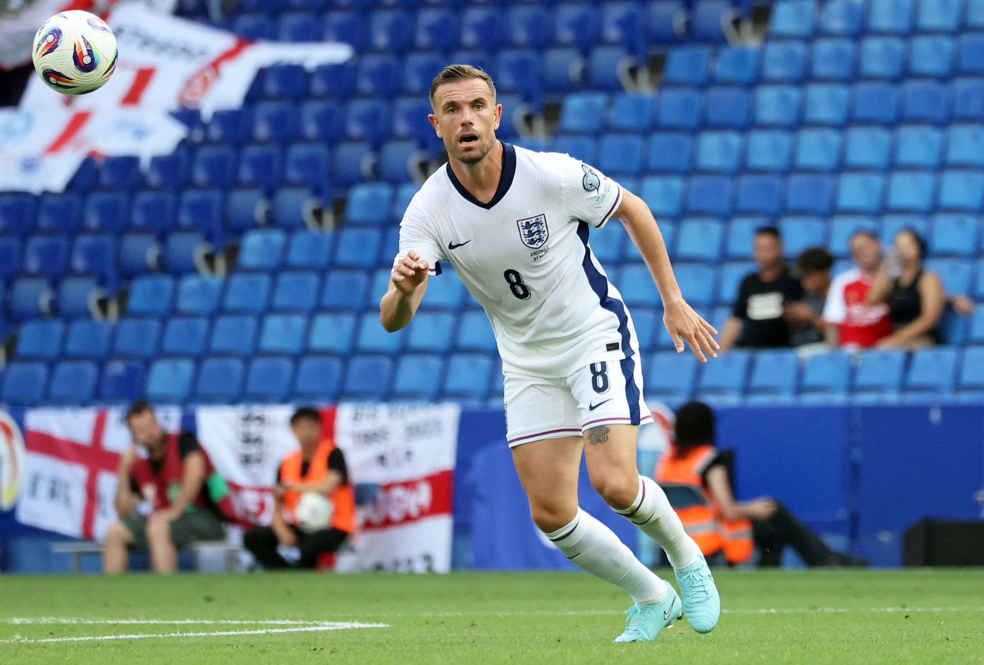 England midfielder Jordan Henderson.