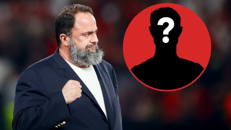 Evangelos Marinakis celebrates after Olympiacos won the 2024 UEFA Conference League