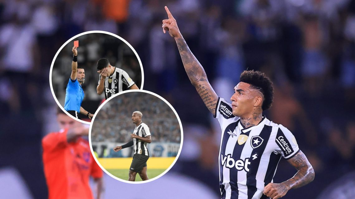 Main: Igor Jesus ahead of Forest move and Inset: Top: Jair Cunha and Bottom: Cuiabano