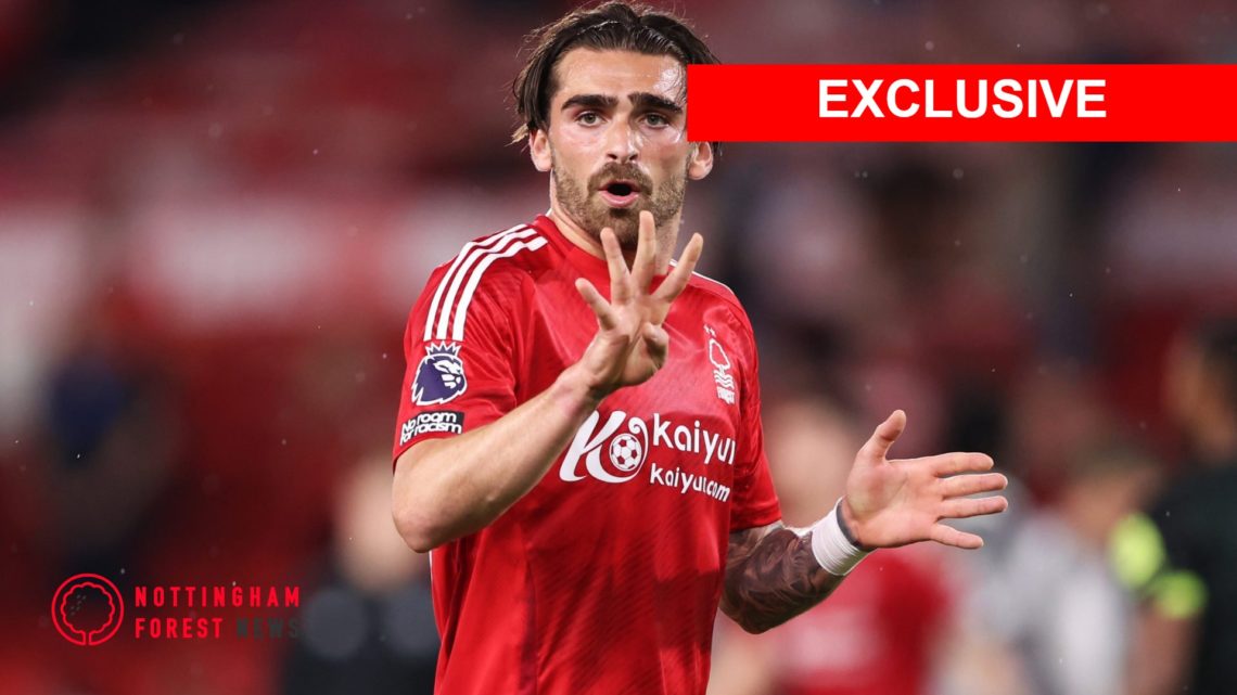 Jota Silva gives instructions for Nottingham Forest
