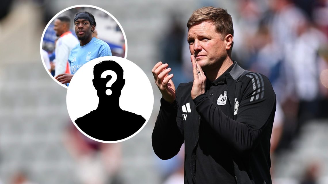Main: Newcastle United boss Eddie Howe. Inset: Nottingham Forest star Anthony Elanga