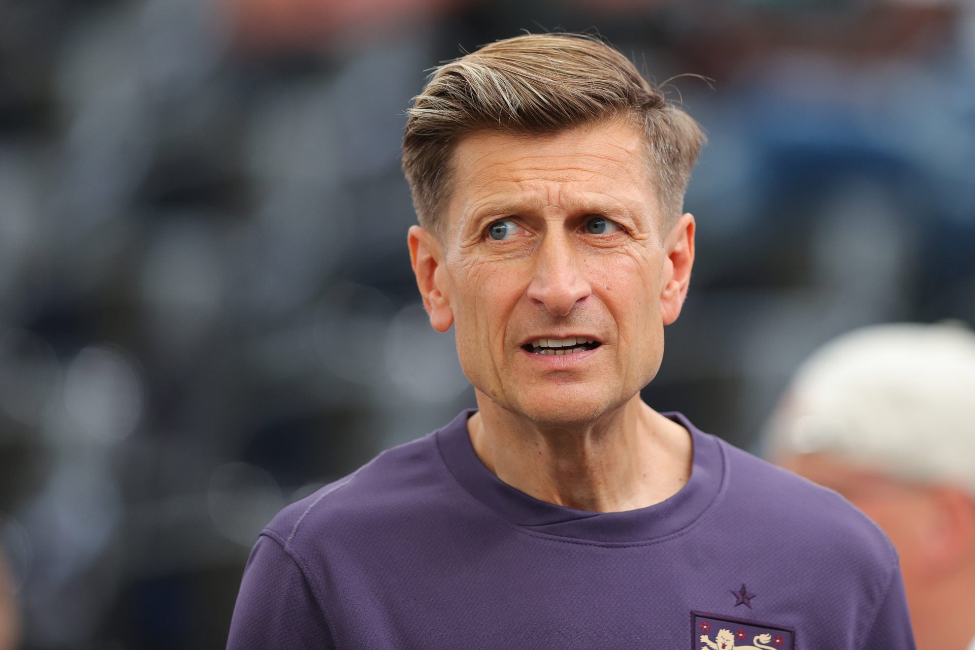 Steve Parish attends England vs Denmark at Euro 2024.