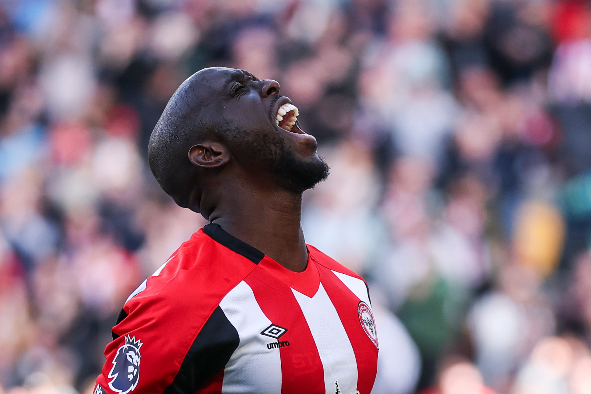 Brentford striker Yoane Wissa.