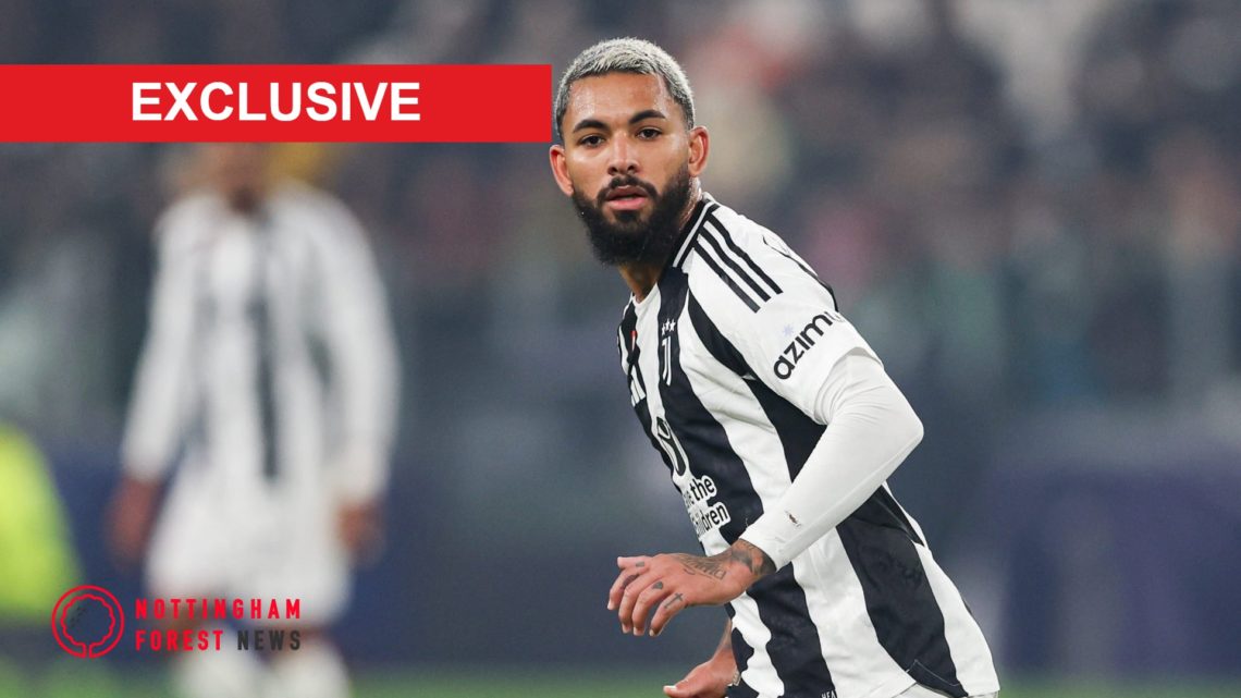 Main: Douglas Luiz in action for Juventus