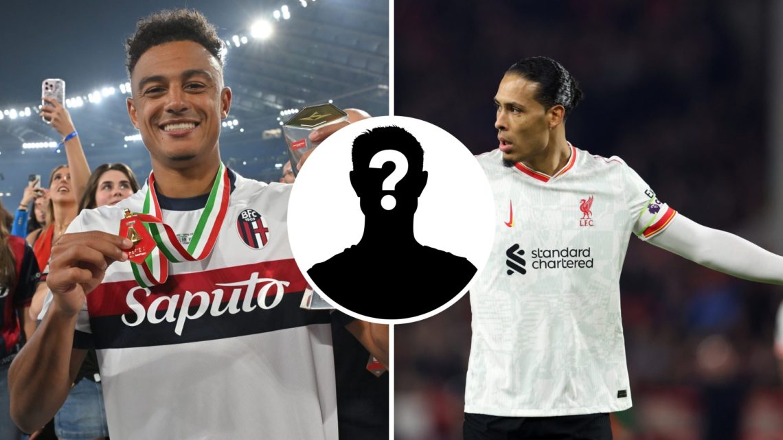 Left: Bologna star Dan Ndoye and Right: Liverpool defender Virgil van Dijk
