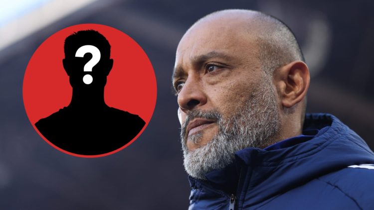 Nuno Espírito Santo looks on during Crystal Palace vs Nottingham Forest
