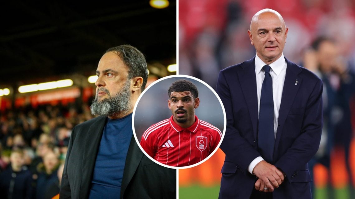 Left: Forest owner Evangelos Marinakis and Right: Tottenham owner Daniel Levy