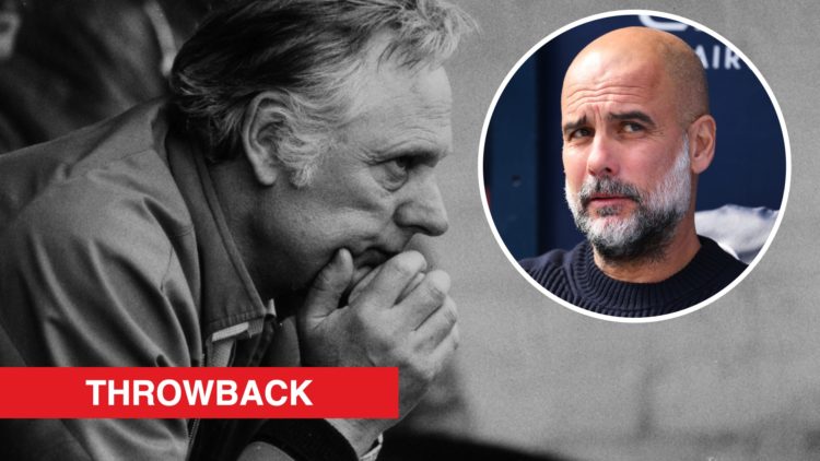 Peter Taylor watches on as Nottingham Forest face Ipswich Town. Inset: Manchester City manager Pep Guardiola looks on during Crystal Palace game.