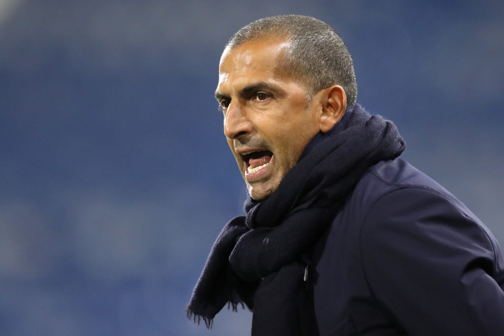 Sabri Lamouchi on the sidelines as Nottingham Forest manager