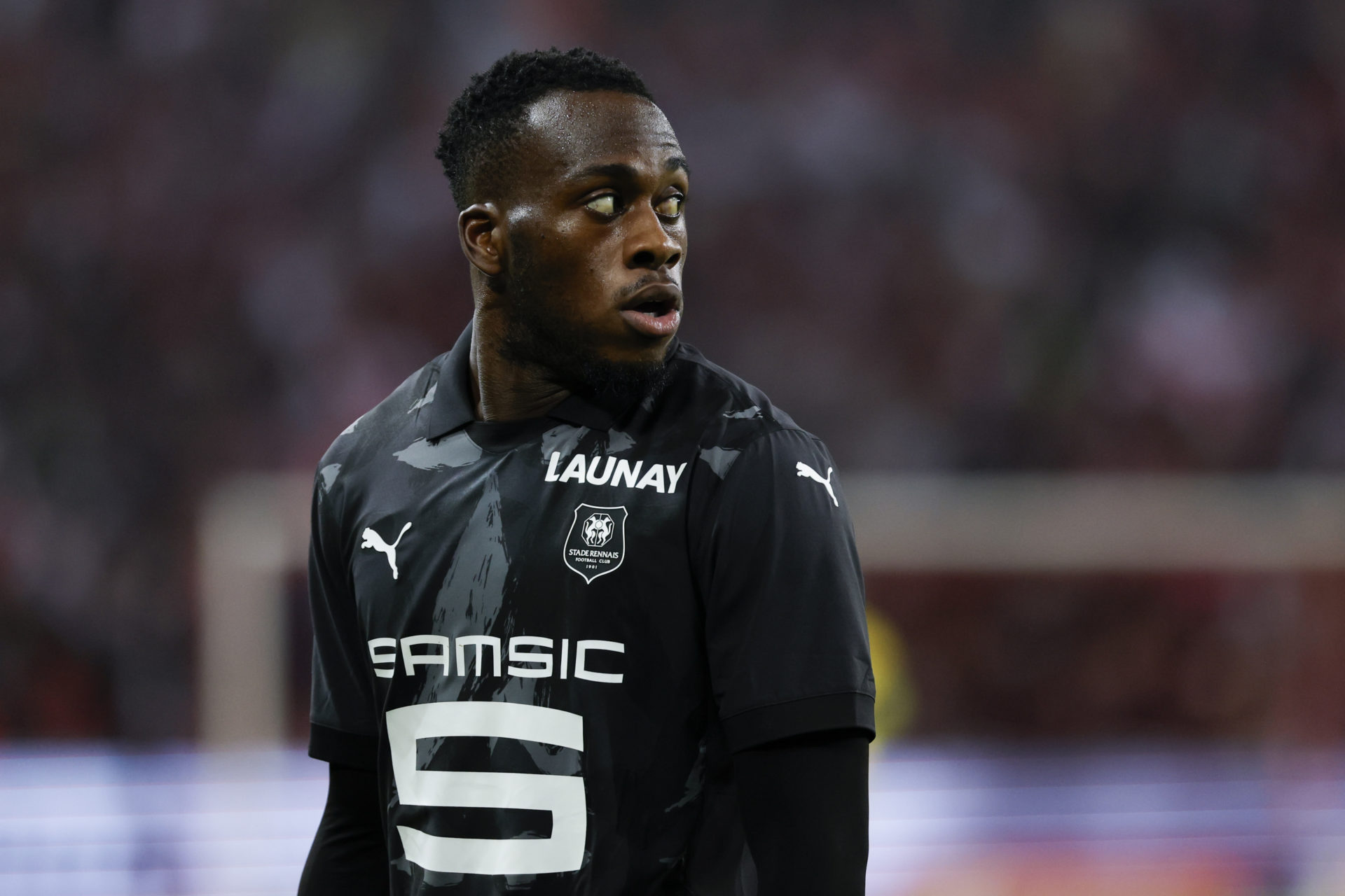 Stade Rennais striker Arnaud Kalimuendo.