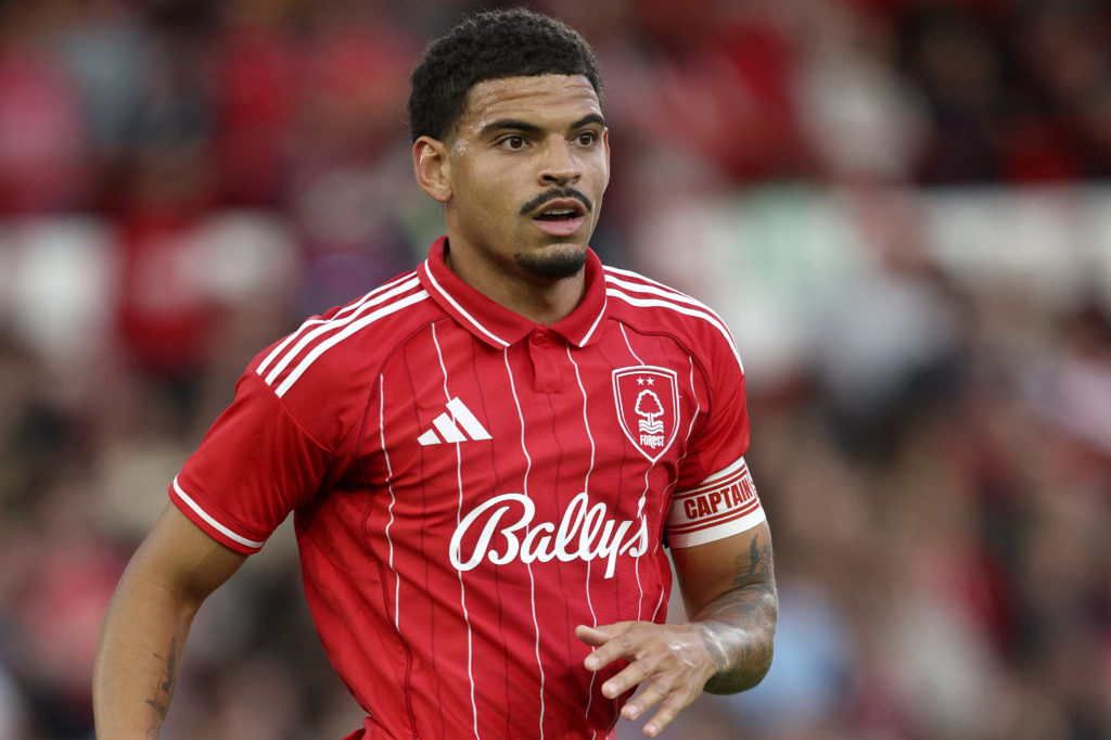 Morgan Gibbs-White in action during Nottingham Forest pre-season