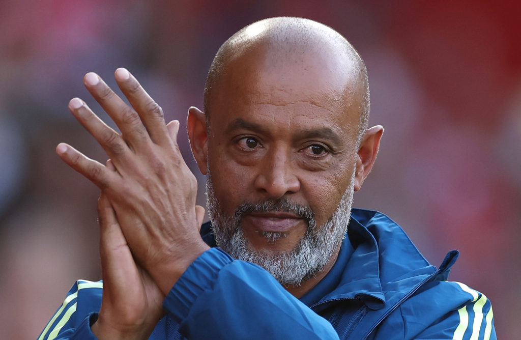 Nuno Espírito Santo applauds during Nottingham Forest vs Al Qadsiah