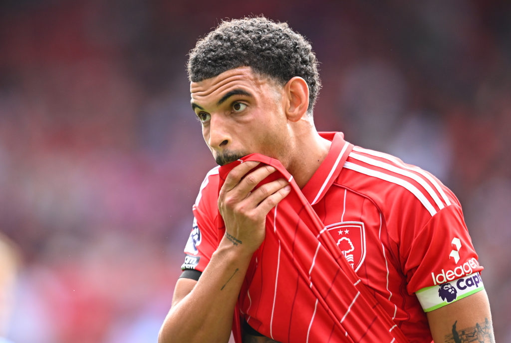 Morgan Gibbs-White in action for Nottingham Forest
