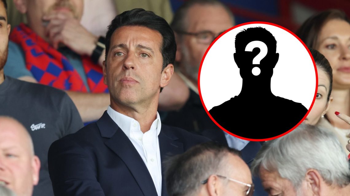 Main: Edu Gaspar in the stands watching Nottingham Forest in action Inset: Mystery Player