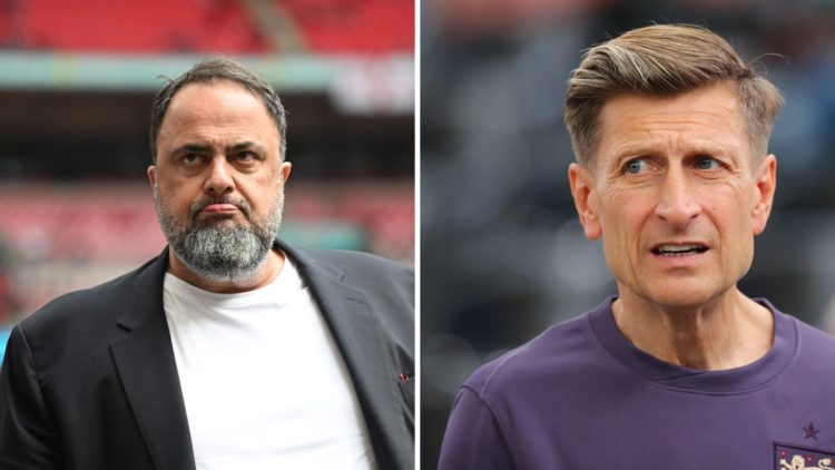 Nottingham Forest owner Evangelos Marinakis and Crystal Palace chairman Steve Parish.