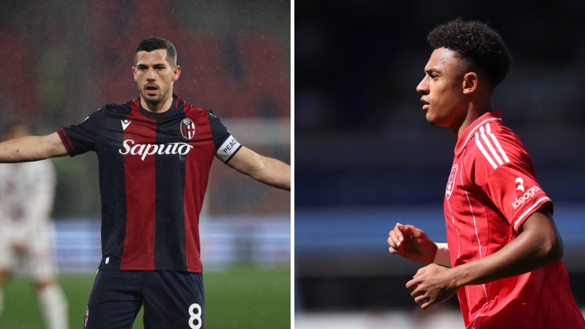 Left: Remo Freuler plays for Bologna and Right: Dan Ndoye makes Forest debut