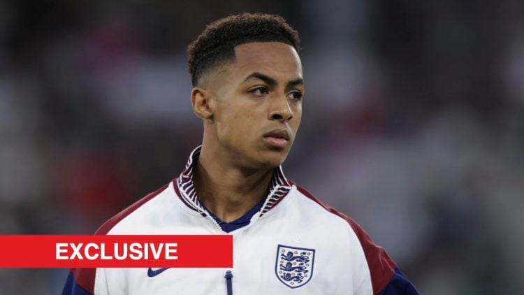 Omari Hutchinson ahead of England vs Germany in the U21 Euros final