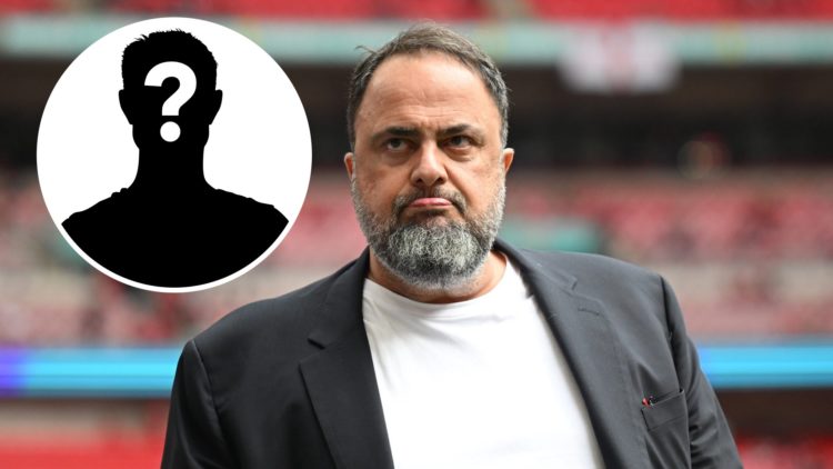 Main: Nottingham Forest owner Evangelos Marinakis at Wembley for the Emirates FA Cup Semi Final match between Nottingham Forest and Manchester City...