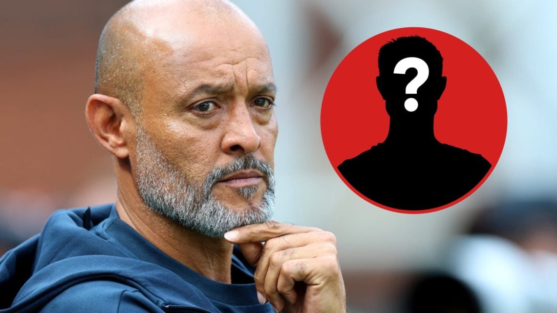 Nuno Espírito Santo in thought during Crystal Palace vs Nottingham Forest