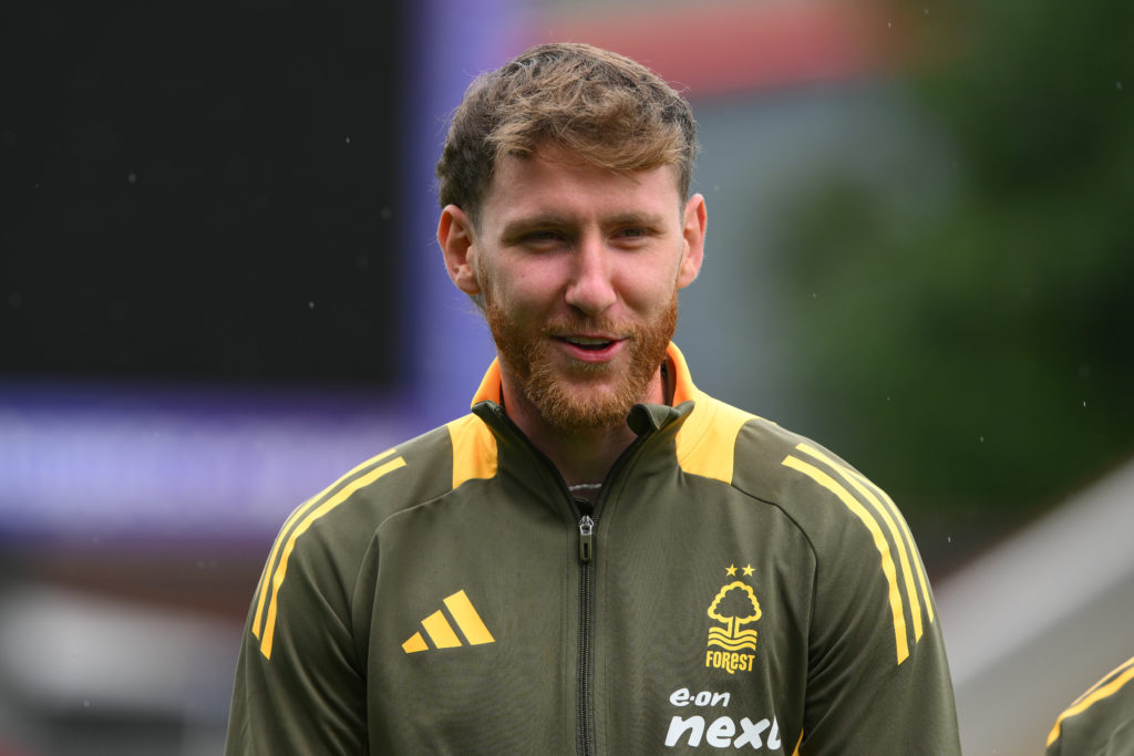 Josh Bowler in Nottingham Forest training gear