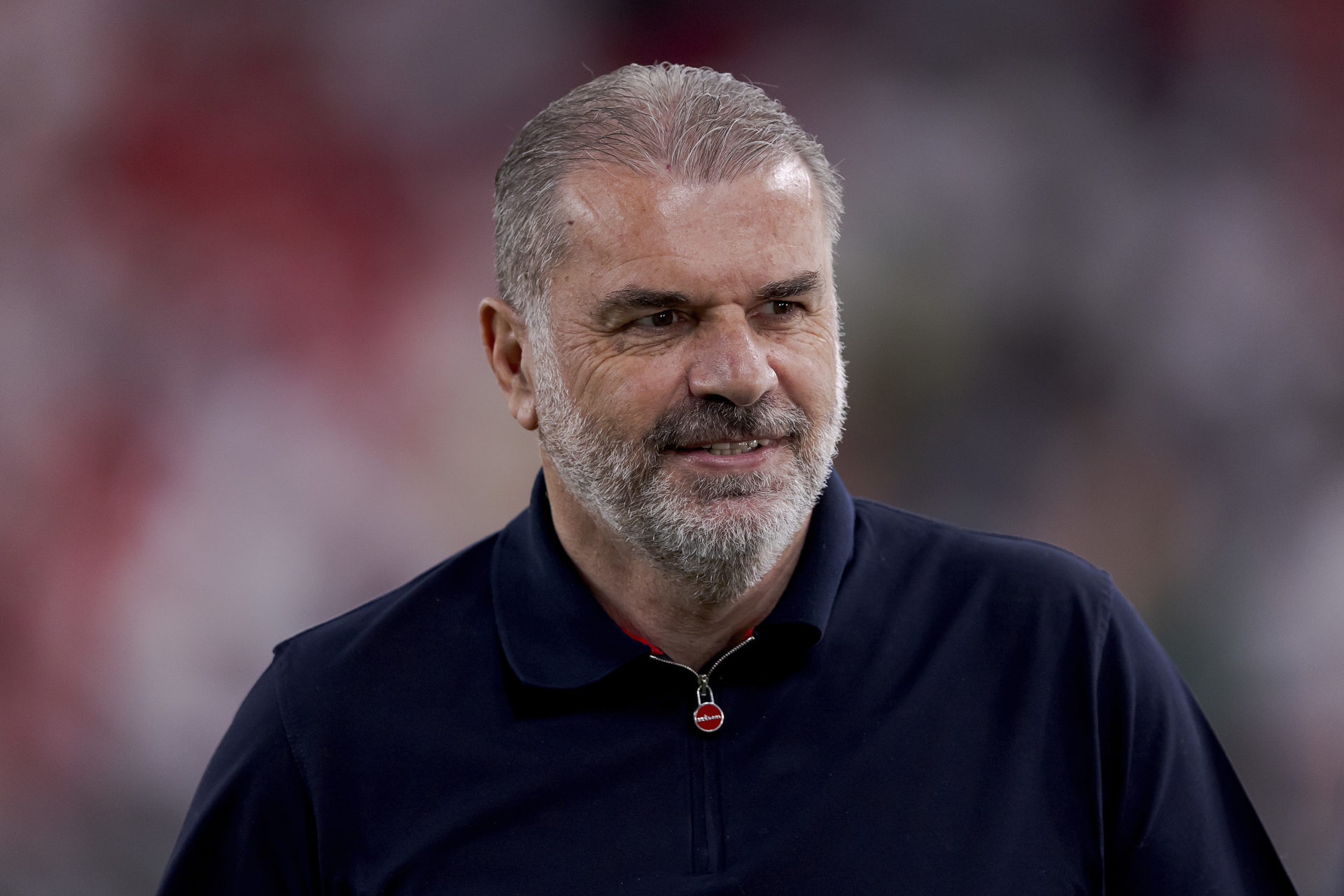 Ange Postecoglou during the Europa League final between Tottenham and Manchester United.