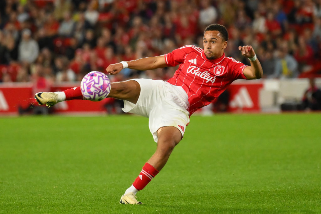 Eric da Silva Moreira shoots during Nottingham Forest vs Al Qadsiah